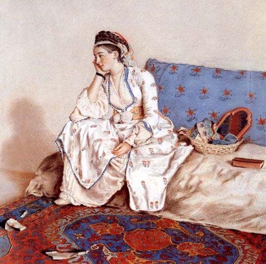 Мария Ганнинг в турецком костюме. худ. Ж.-Э. Лиотар. 1749 г.