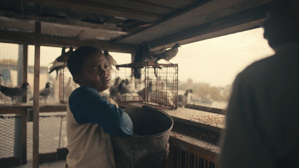    Зайден Джеймс в роли юного Майка Тайсона