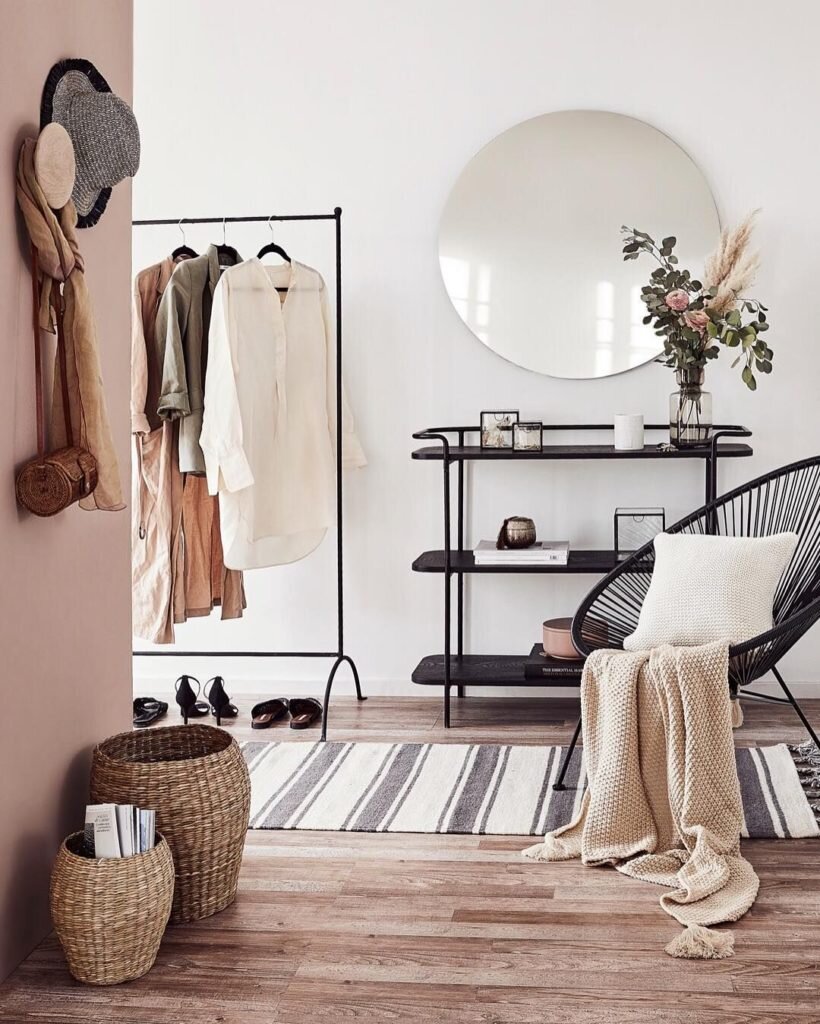 Прихожая в скандинавском стиле - просторно, функционально и уютно