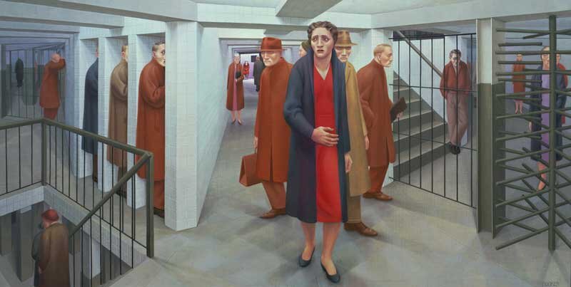 Джордж Тукер (George Tooker). Метро. 1950