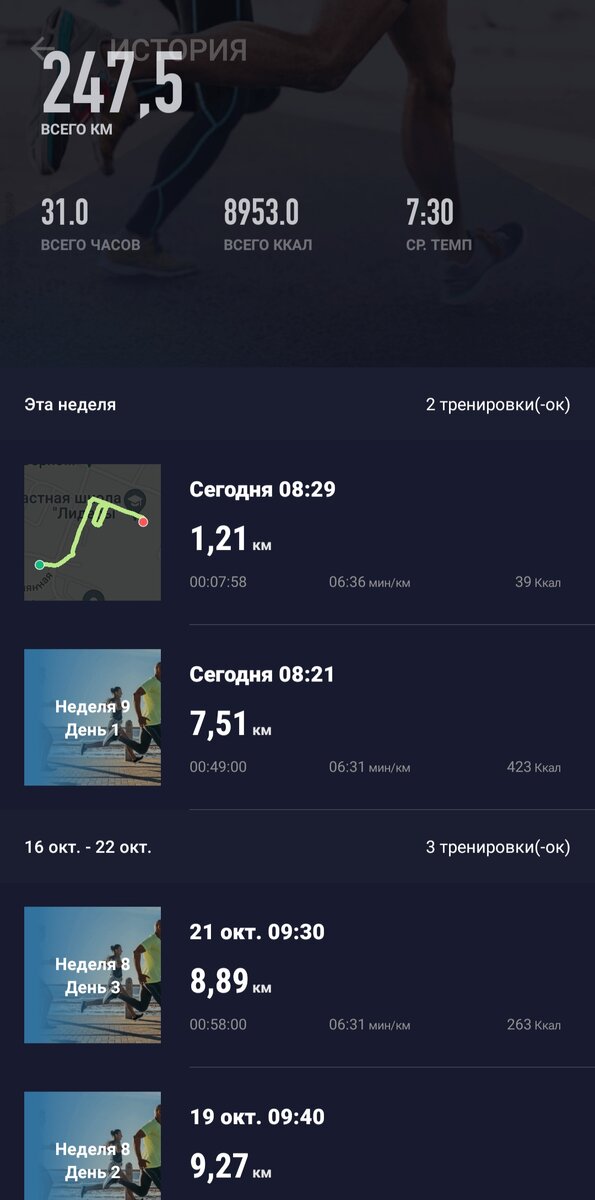TOTAL -  за два с половиной месяца. Но для меня после такого перерыва уже прекрасно. 
