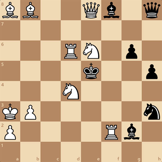 Белые начинают и матуют черных в 1 ход