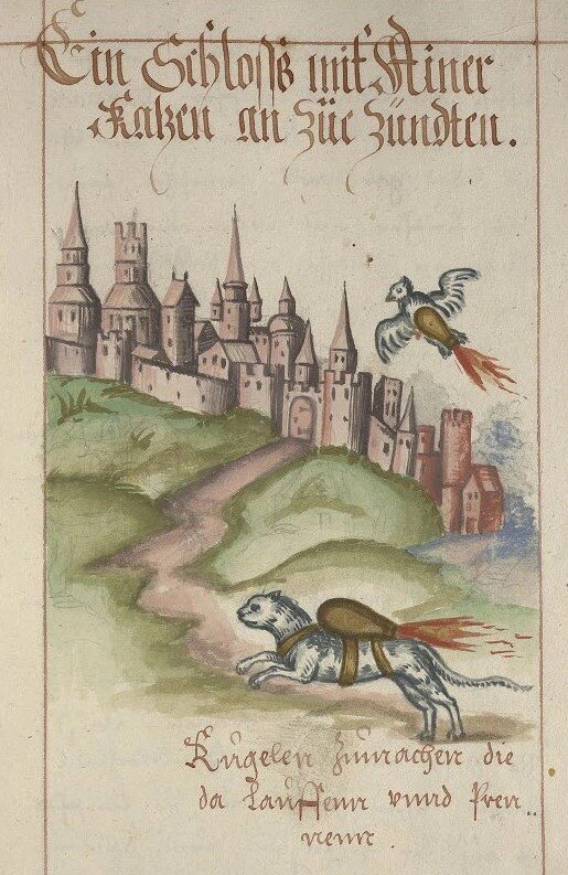 Огне-живность в вариации трактата Франца Хельма, ок. 1585 г.