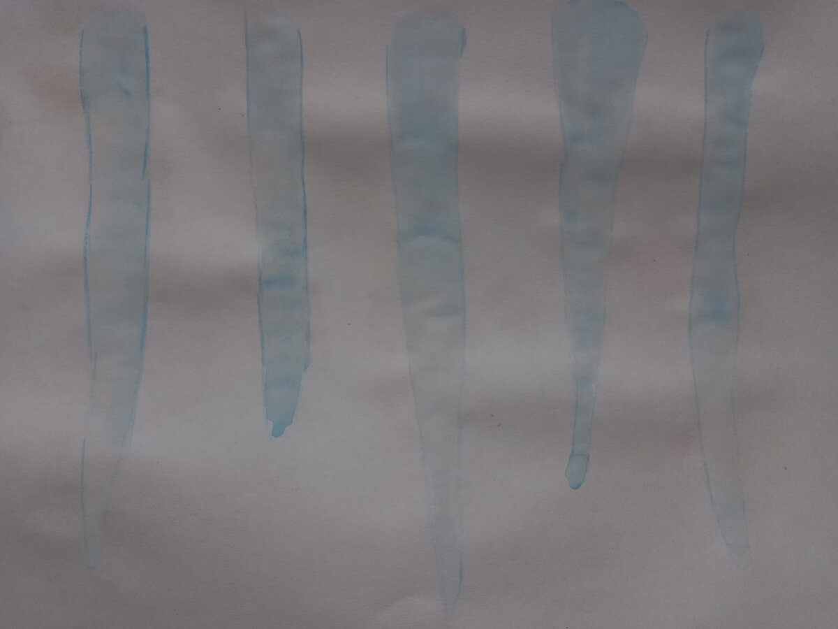 Высохла краска, обвела карандашом