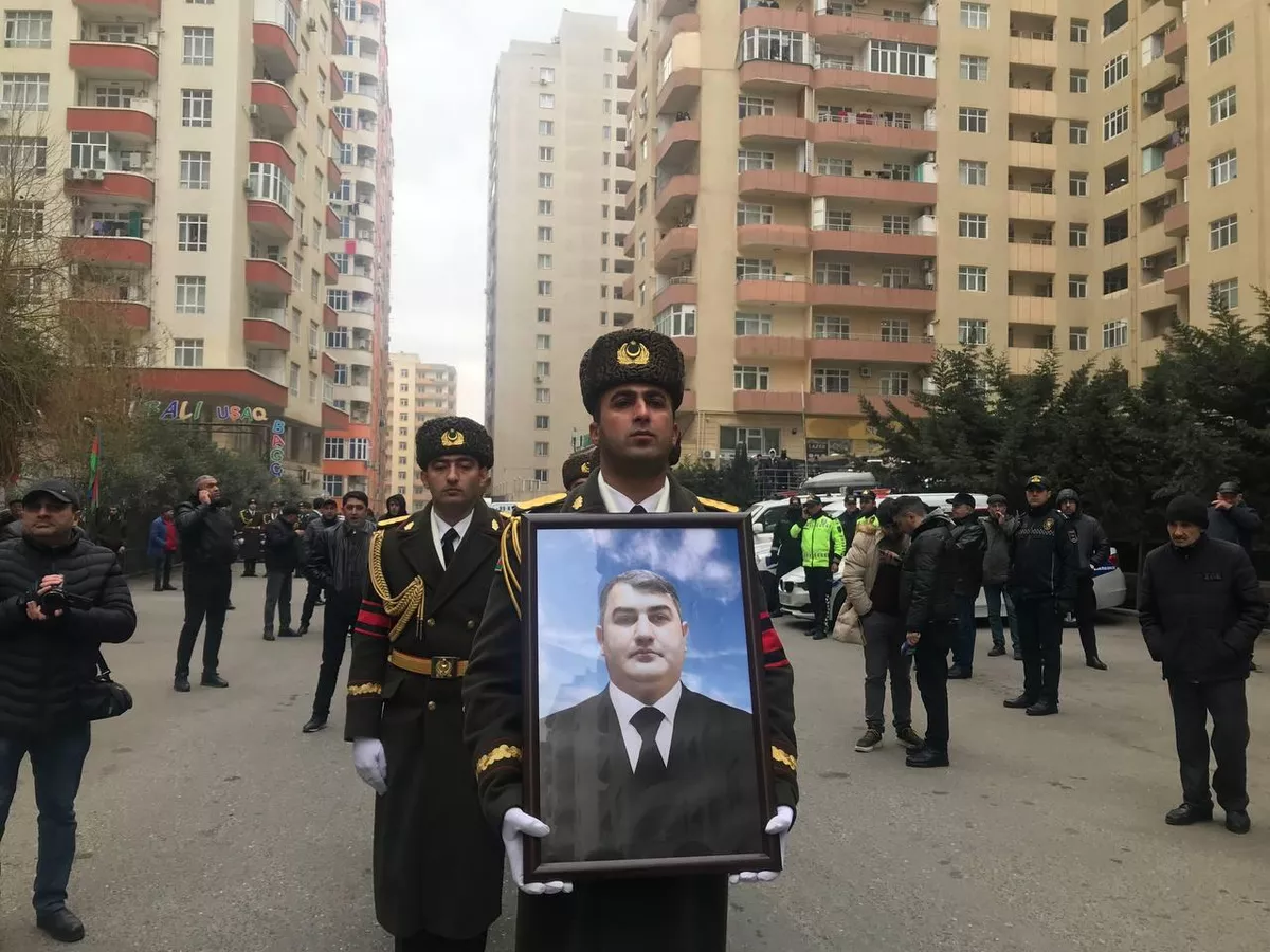 Церемония прощания с шехидом Орханом Аскеровым