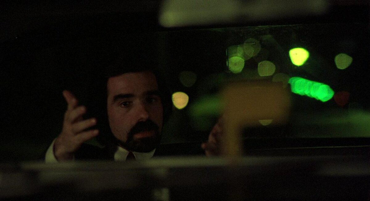 Мартин Скорсезе в роли пассажира такси