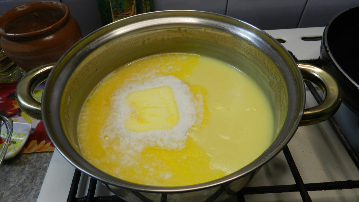 Масло тает...