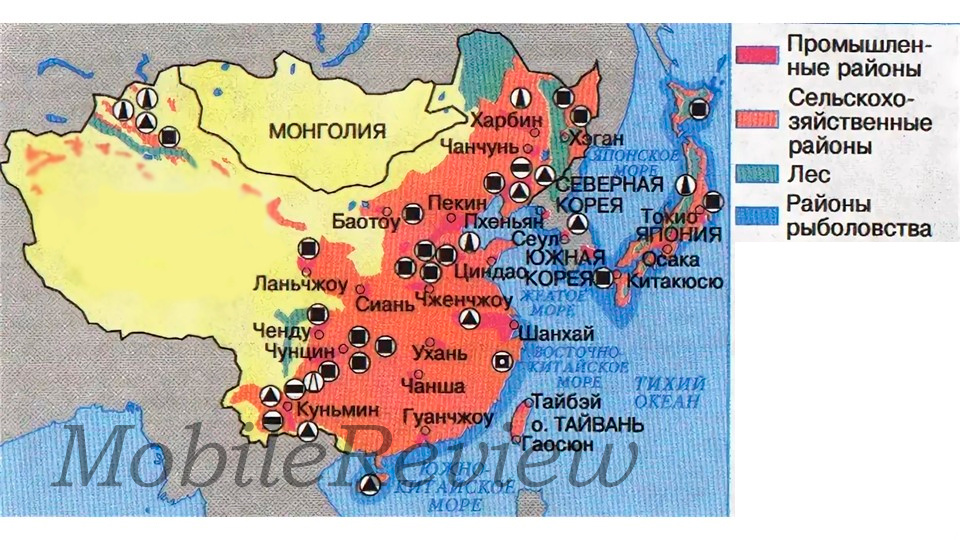 Производственная карта Китая
