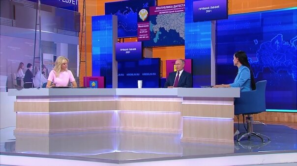 Прямая линия Президента Владимира Путина  30.06.2021