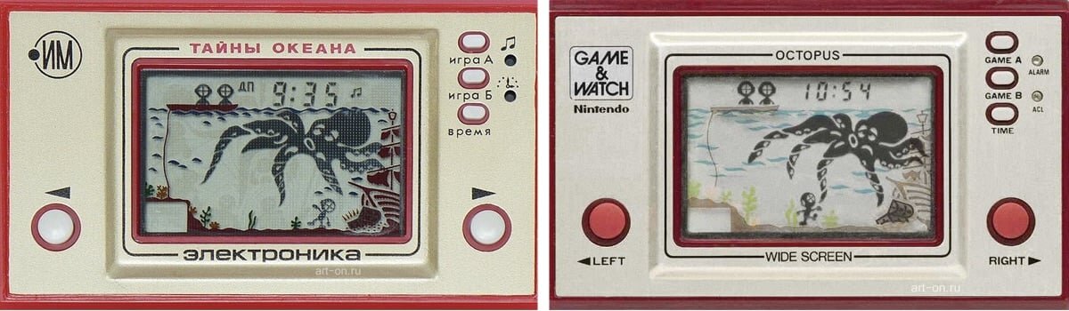    В этой версии карманной игры всего 2 кнопки управления, «влево» и «вправо».-2