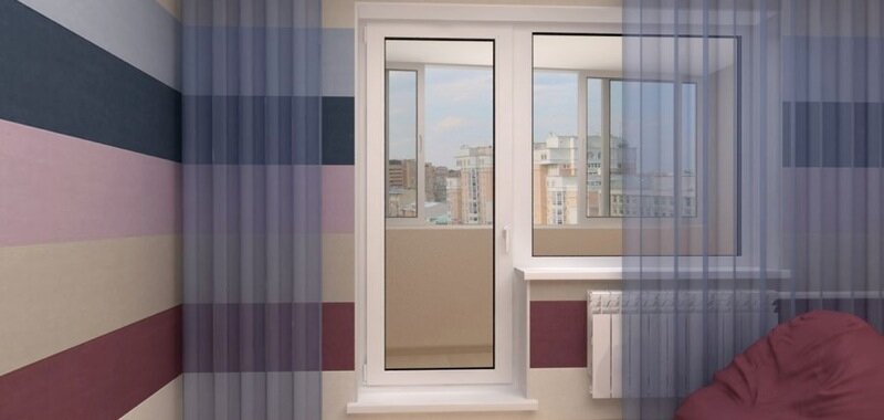 Пластиковые двери на балкон