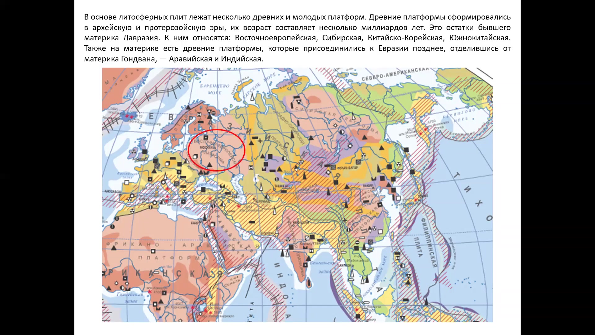 Рельеф евразии рисунок