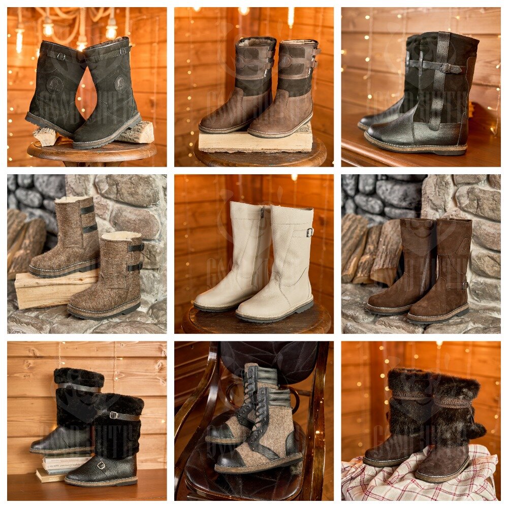 Благодаря войлочной прослойке холод снизу не проходит и сохраняет ноги в тепле даже в мороз до -55С.