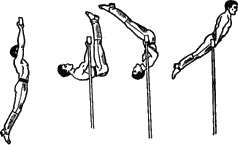 Подъем переворотом на перекладине 10 раз