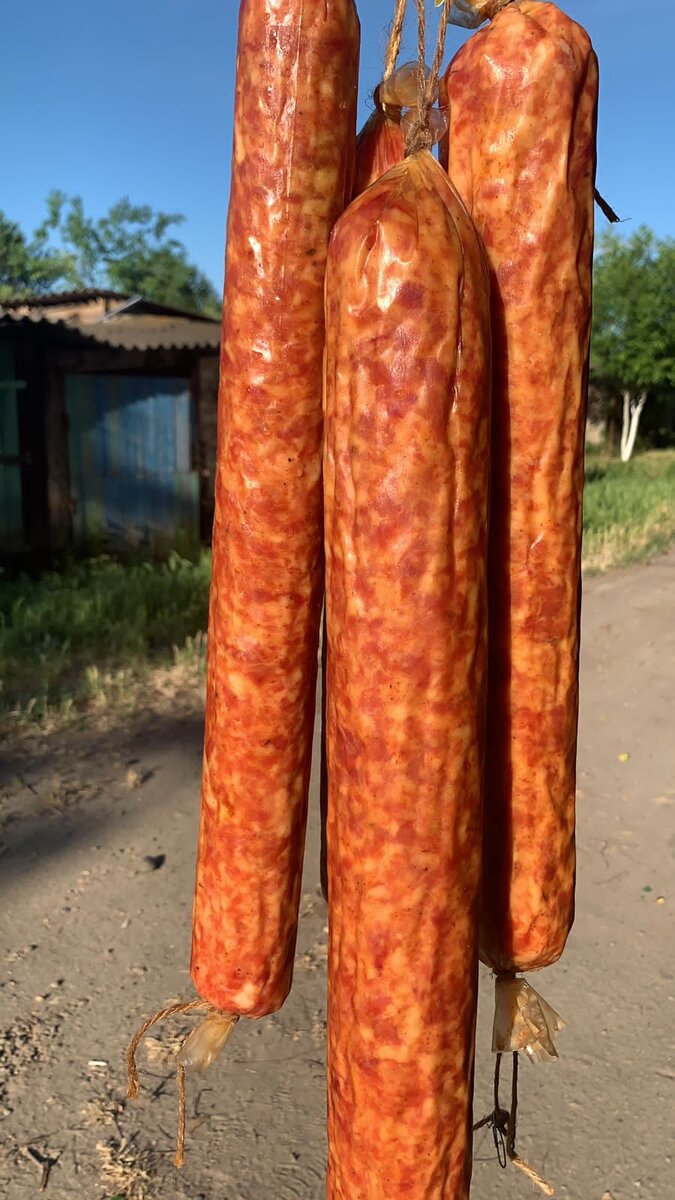 

Хорошая копчёная колбаса, наряду с другими колбасными изделиями, делается исключительно из натуральных продуктов: мяса и животных жиров. 

Также допускается добавление небольшого количества молочного белка и нитритной соли, чтобы улучшить цвет итогового продукта. 

Что касается методов копчения, то допустимы как холодный, так и горячий варианты. Некоторые производители используют жидкий дым, что не соответствует параметрам ГОСТа, поэтому от такой колбасы лучше воздержаться. 

 Гезлёвский мясокомбинат использует только натуральные методы копчения и качественные опилки от малосмольных деревьев. 

Это, кстати, также важно, так как если использовать стружку от сосны или других смолистых сортов древесины, копчёная колбаса станет опасным канцерогеном. 

К сожалению, на вкус это никак невозможно определить, поэтому обязательно проверяйте производителя, чью колбасу вы собираетесь приобрести. 

Чем вредна копчёная колбаса?

Основной вред копчёной колбасы заключается в большом количестве жиров. 

Несмотря на то, что в качественном изделии они будут исключительно полезными для организма, их высокое содержание всё же не пойдет впрок. 

Если вы собираетесь похудеть, то этот продукт стоит в первую очередь исключить из своего рациона. 
 

Чем полезная копчёная колбаса?
Несмотря на, казалось бы, достаточно большое количество минусов, у копчёной колбасы есть и немало плюсов. 

Благодаря натуральному составу и тем же животным жирам она достаточно хорошо усваивается, хоть и может вызывать тяжесть в животе. Польза копчёной колбасы ещё и в том, что в хороших сортах очень низкий уровень холестерина. 

Таким образом, если вы не на диете и не худеете, а просто поддерживаете форму, необходимый уровень OMEGA-6 можно добрать и с помощью этого прекрасного продукта.

 Копчёная колбаса достаточно долго хранится благодаря использованию натурального дыма во время копчения. 

Благодаря этому же процессу в ней никогда не разводятся никакие паразиты, поэтому не нужно переживать из-за этого. Хранить такую колбасу можно и при комнатной температуре, правда, не очень долго. 

Там, где варёные колбасные продукты быстро потеряют свою свежесть, копчёные выдержат несколько часов, а то и сутки. Процесс копчения позволяет сохранить целый ряд витаминов в мясе, что также делает полезным этот продукт.
 
Как снизить вред копчёной колбасы?
Многие любят копчёные продукты за насыщенный вкус, поэтому один из самых распространенных завтраков: бутерброд с такой колбасой на белом хлебе и с небольшим количеством масла. Чтобы сбалансировать пользу и вред копченой колбасы, используйте цельно зерновые сорта хлеба и откажитесь от масла: в этом продукте итак достаточно жира, чтобы сделать бутерброд вкусным. 

 Ещё один вариант: не использовать мучных изделий вовсе, а заменить их на салат или, например, варёные яйца. Благодаря отличным вкусовым качествам копчёная колбаса способна украсить собой любое блюдо.