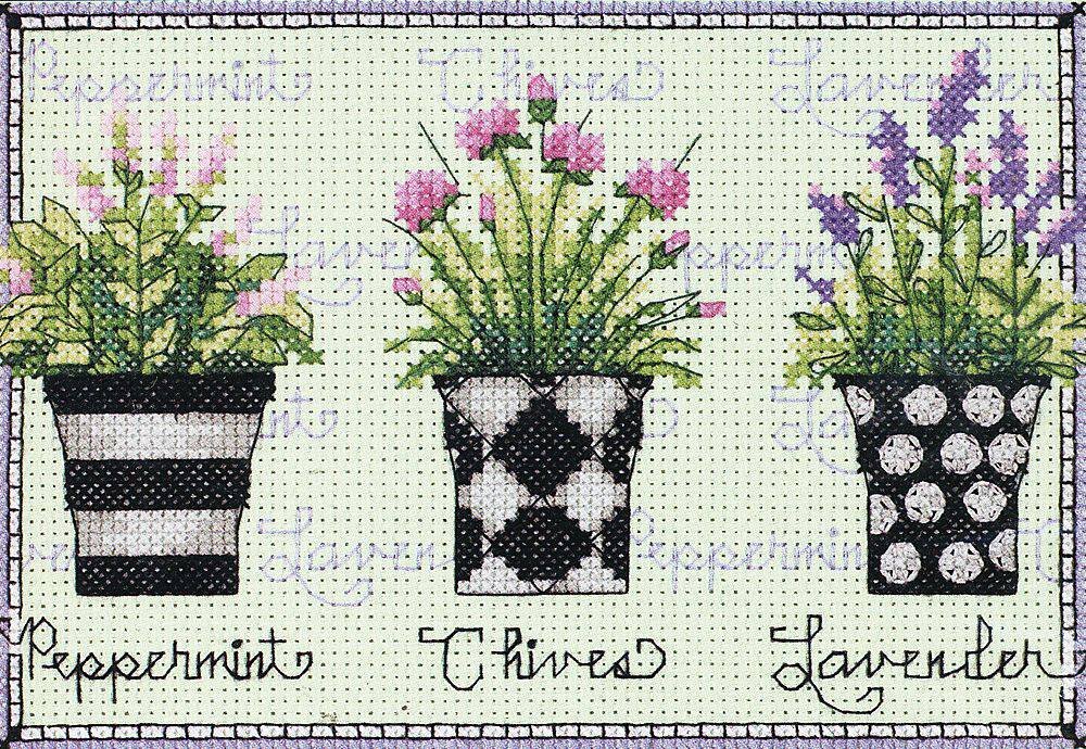 Фото с обложки набора. Изначально производитель советует вышивать на аиде 14 ct бледно-зеленого цвета