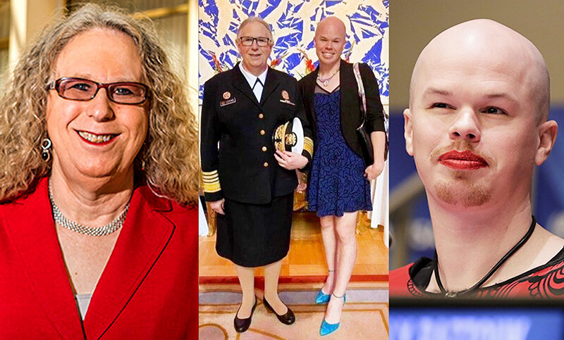 Адмирал-трансгендер Рейчел Левин в компании замминистра ядерной энергетики США