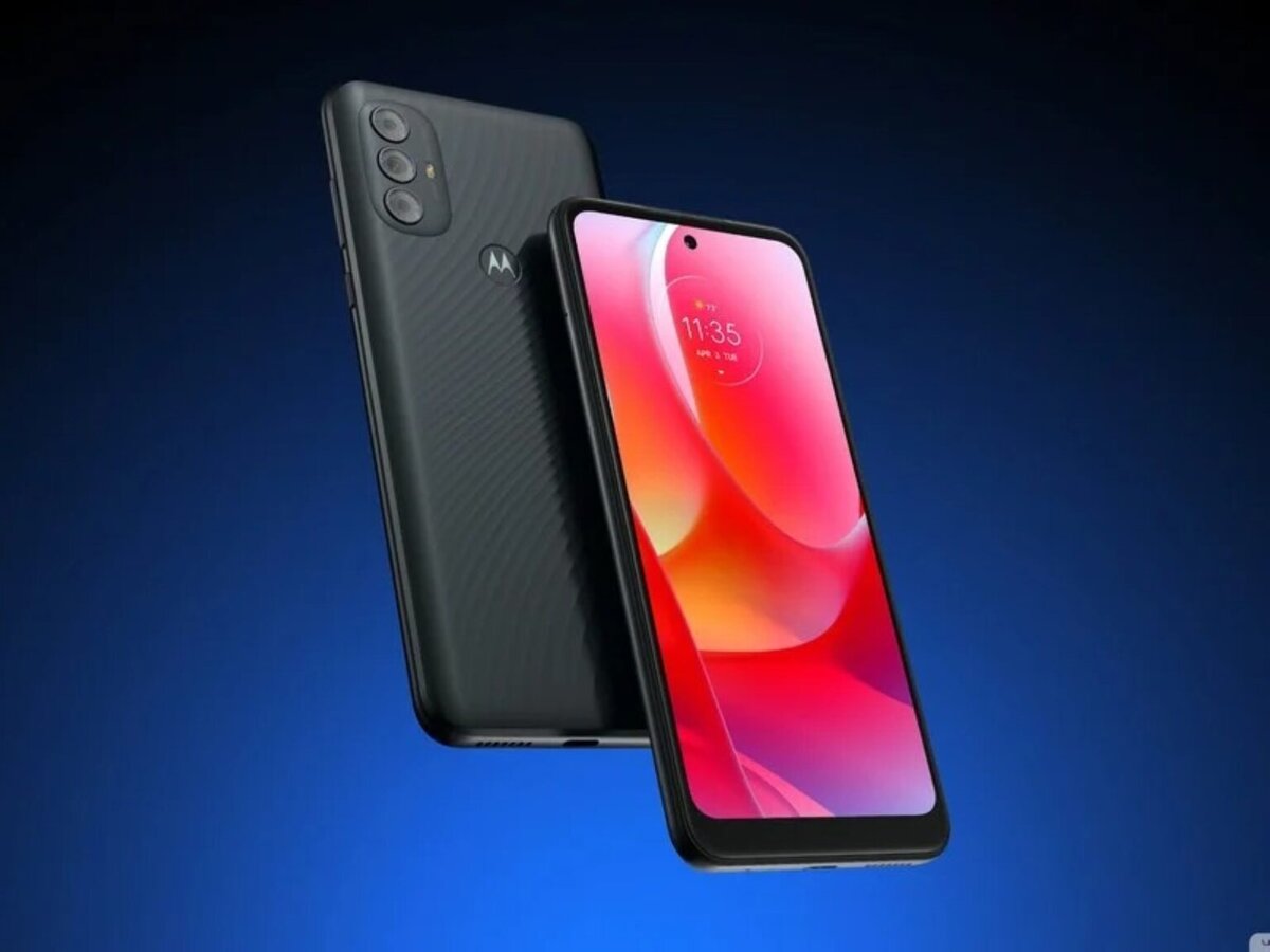 Чёрный цвет смартфона Motorola G Power 2022 с текстурированной крышкой