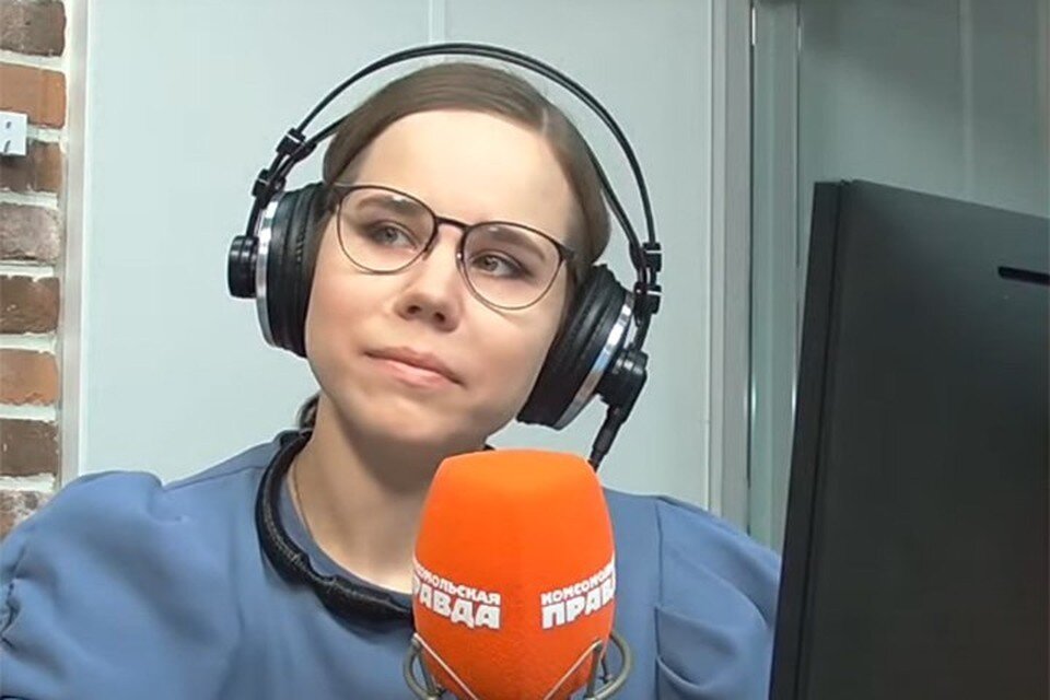     Дарья Дугина в студии Радио "Комсомольская правда".