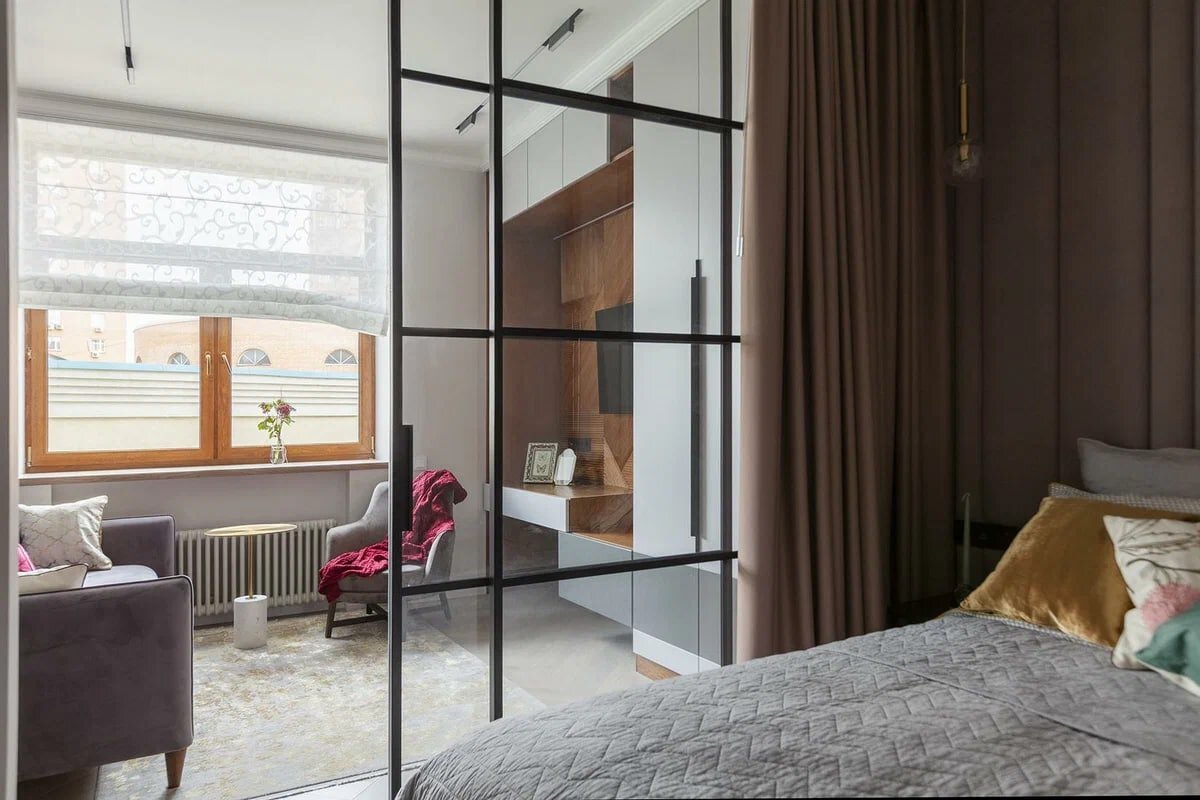 Изысканность и элегантность. Отличная организация пространства на 45 кв.м. старой сталинки