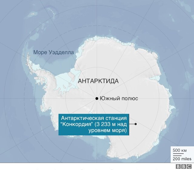 Карта местности бурения