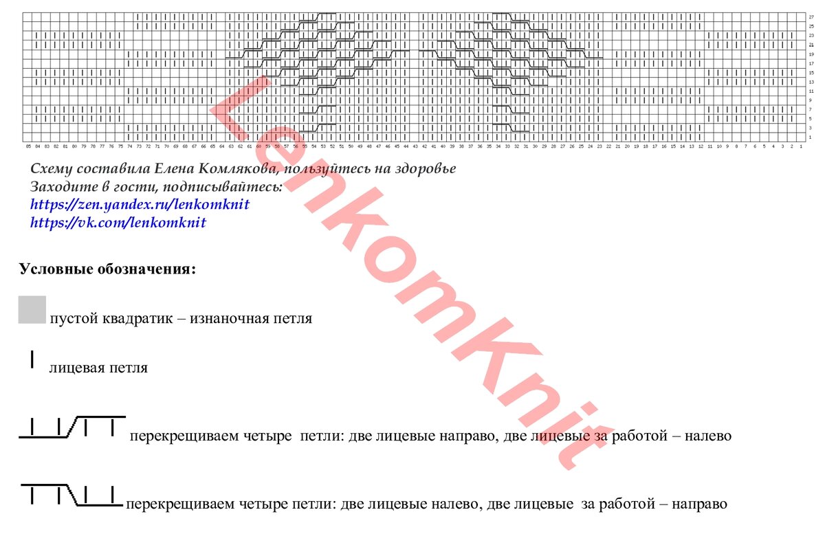 Вязаное узорчатое ассорти. Схемы