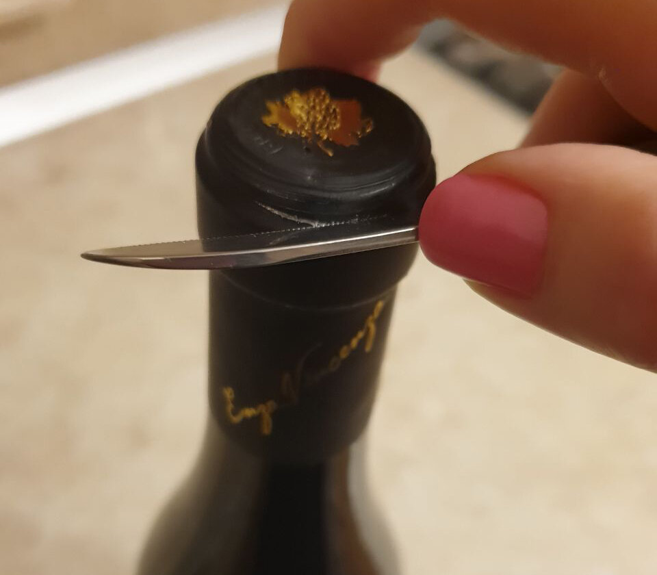 Срезаем капсюлю