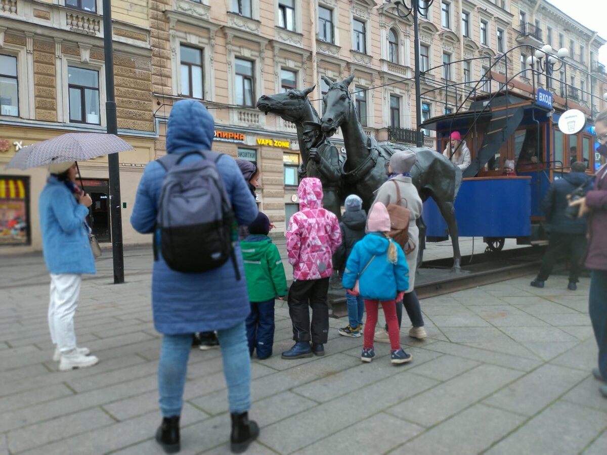 Памятник Конке. 6-7 линии Васильевского острова