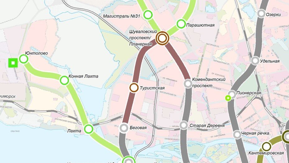 Станция метро беговая на схеме