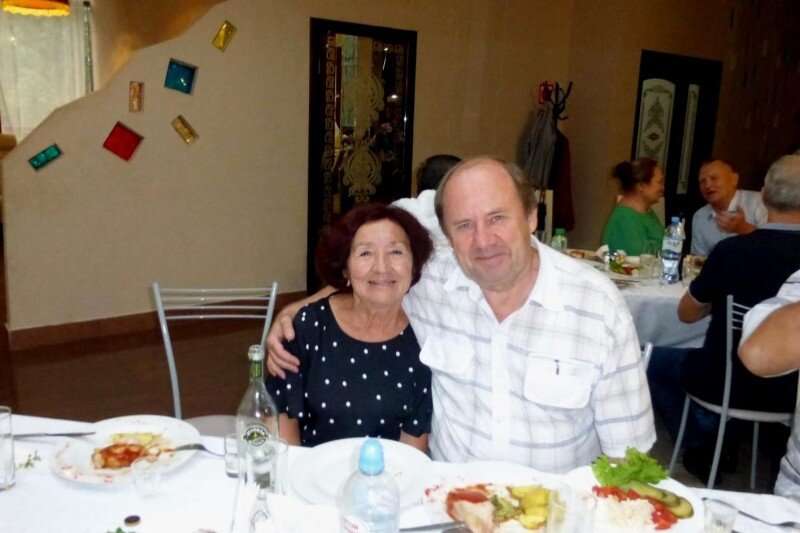 С Людмилой Сарваевой на встрече ветеранов Воронежского ОАО в День Воздушного флота. Август 2019 года 