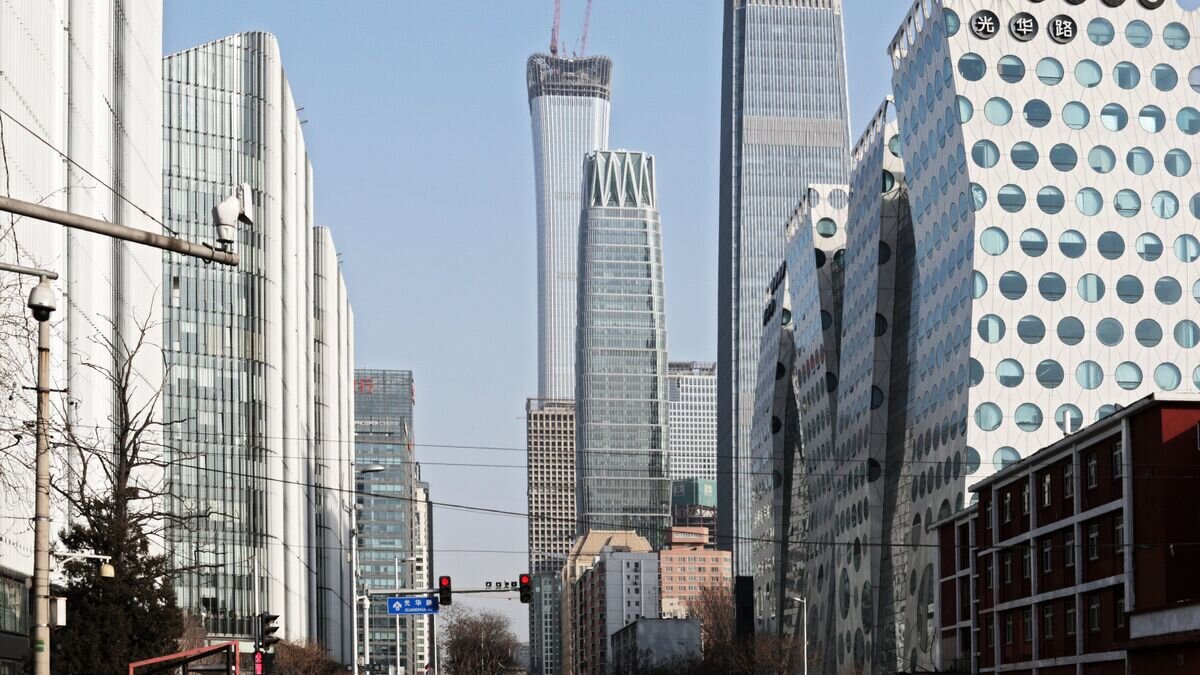    Деловой район Пекина Гомао© РИА Новости / Мария Плотникова