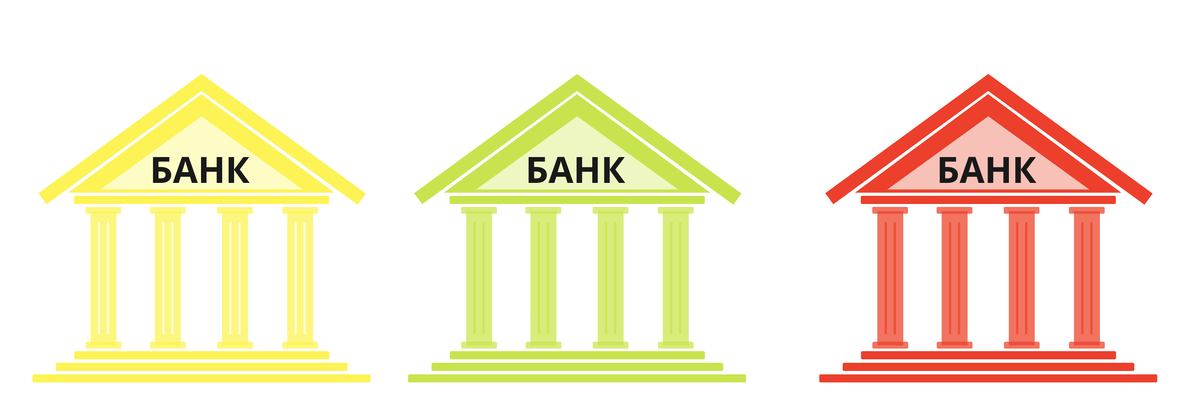 Банки, схематично, картинка моя.