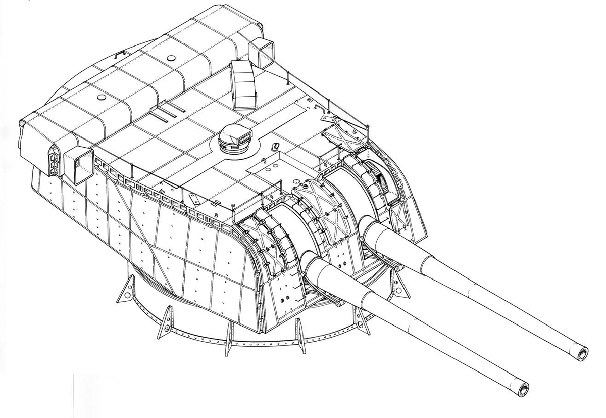 башня главного калибра линкора