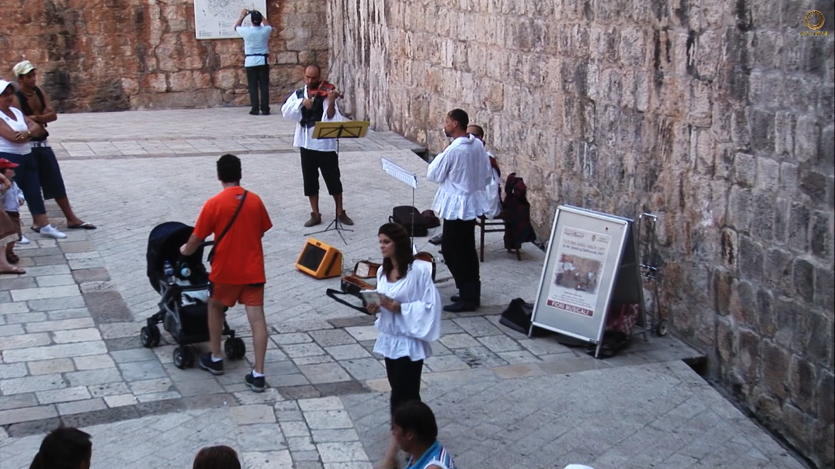 Уличные музыканты Дубровника 