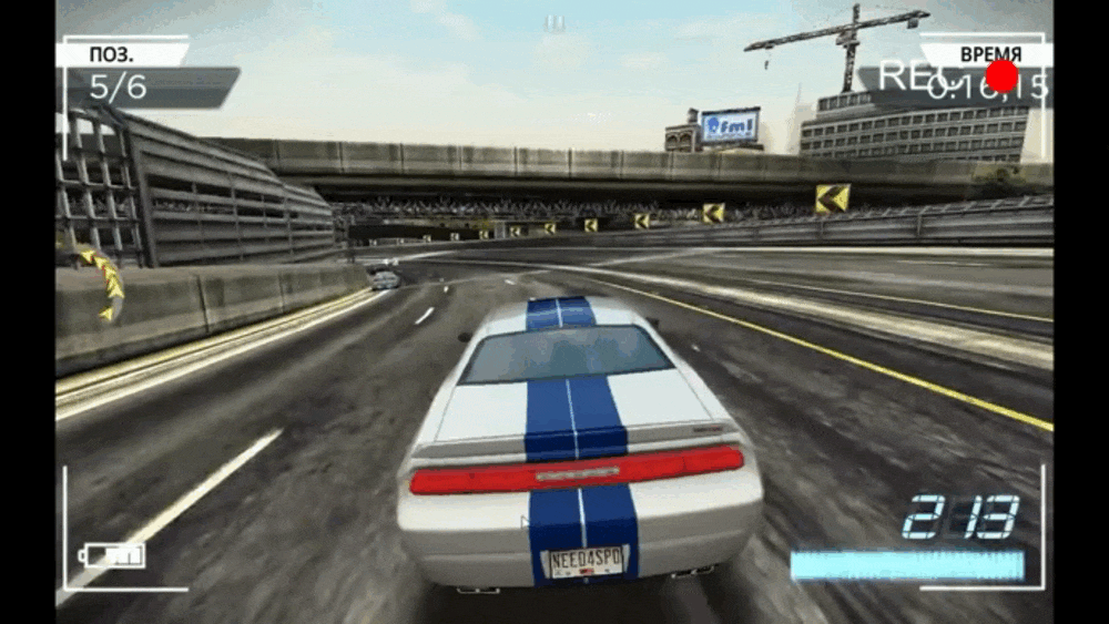 Gif-анимация конечно не передаст, насколько все хорошо, но я играю на 50" телевизоре и графика не режет глаз, производительность на высоте | есть даже эмуляция гироскопа...