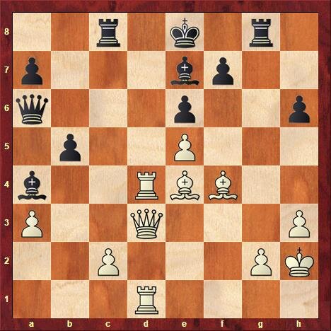 Ход белых. Выигрыш.