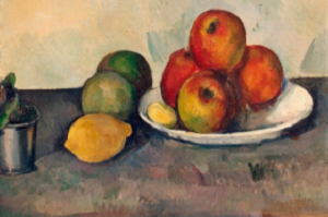( Поль Сезанн. Натюрморт с яблоками. 1890 г.)