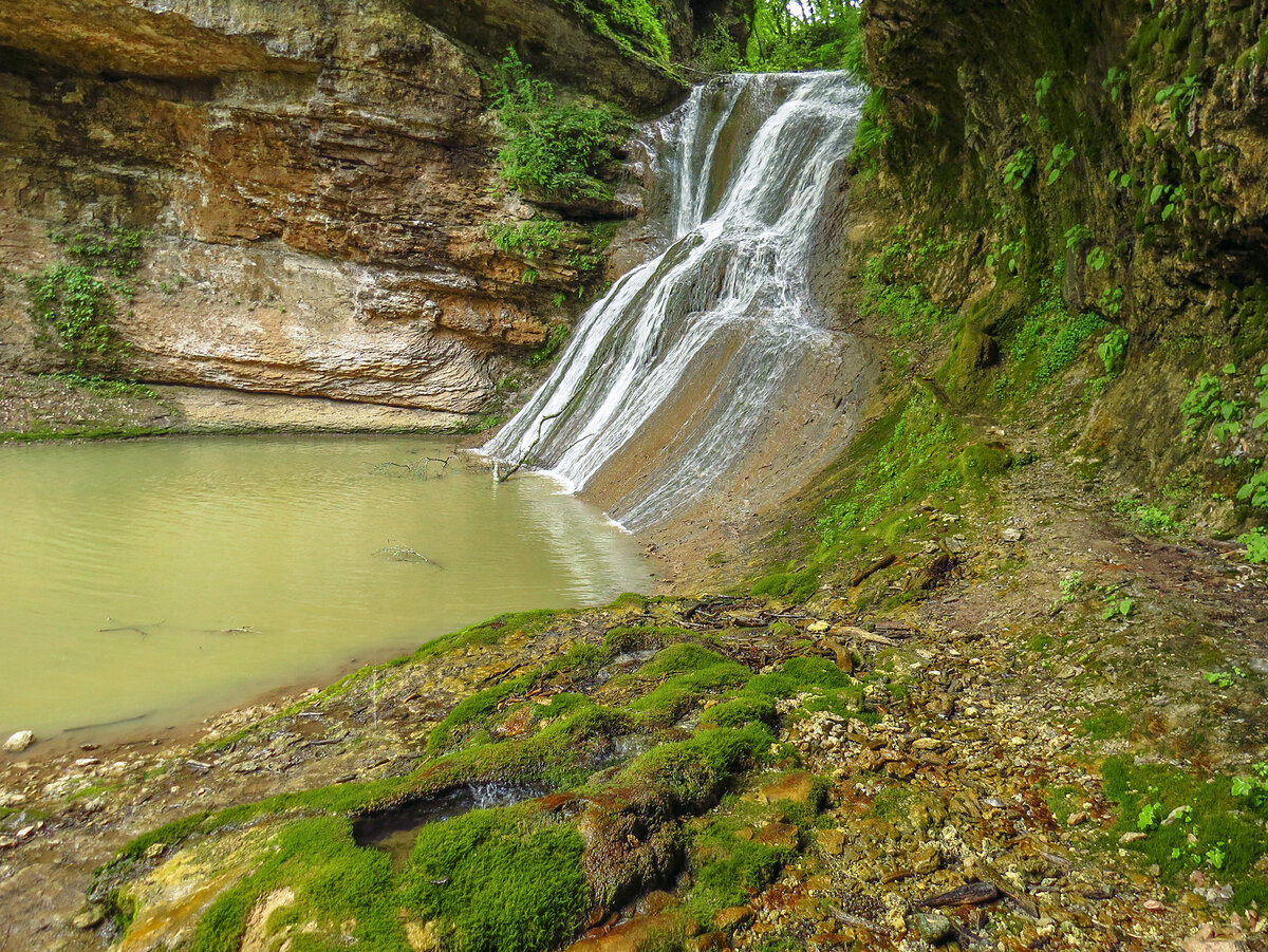 Местоположение водопада реки Руфабго