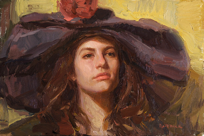 Женская голова картина