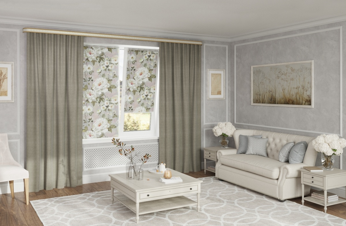 Фото рулонных штор FLORA. DDA Home Decor