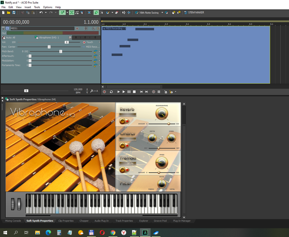 VITA Vibraphone (x64) Magix на Acid Pro 10