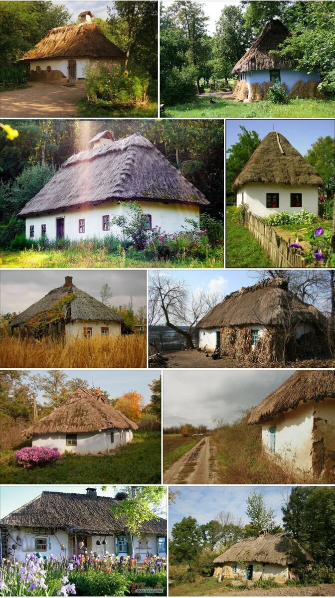 Скриншот запроса "деревенский домик мазанка"