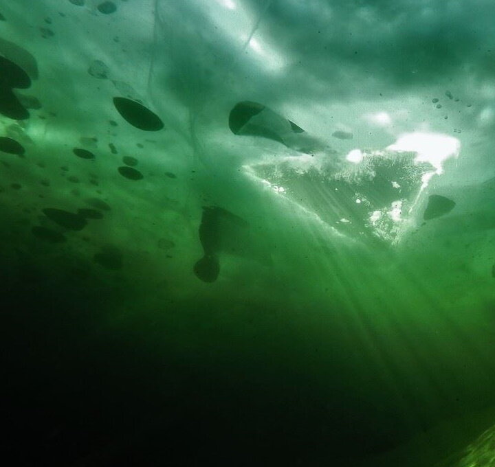 Таинственный треугольник и свечение поразили рыбаков. (Фото: pglubina.ru).