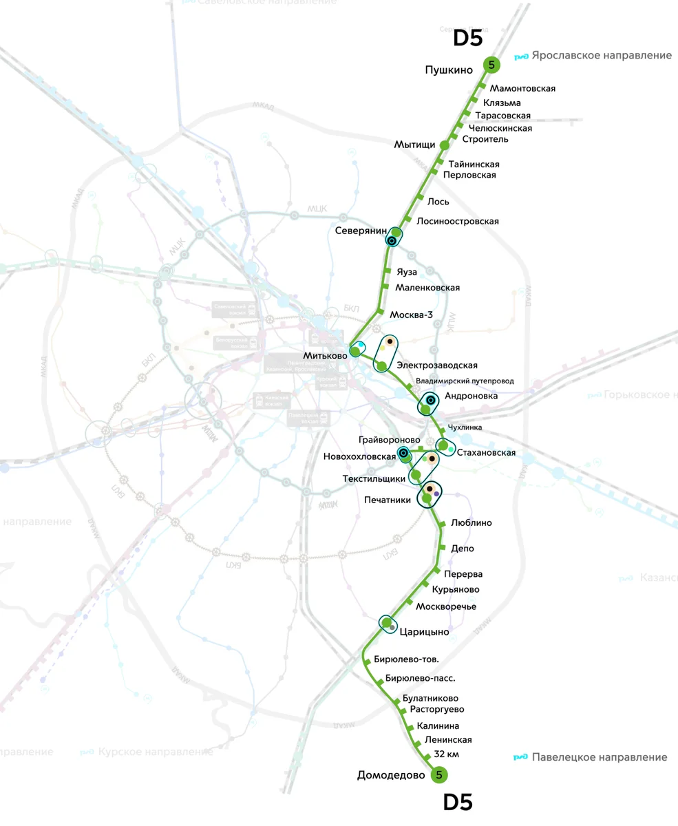 Москва пушкино электричка остановки. МЦД-5 Пушкино-Домодедово схема. МЦД d5 схема станций на карте. МЦД Домодедово схема станций на карте. МЦД Пушкино Домодедово схема станций на карте.