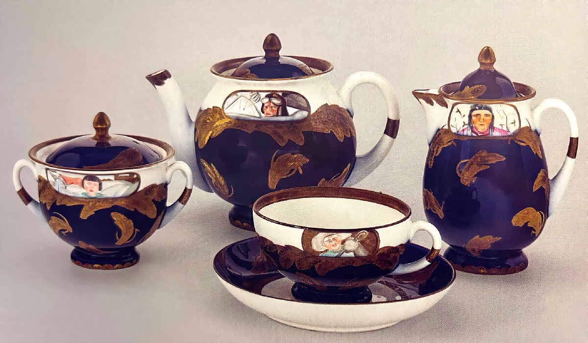 Сервиз «Знатные люди нашей страны», ЛФЗ