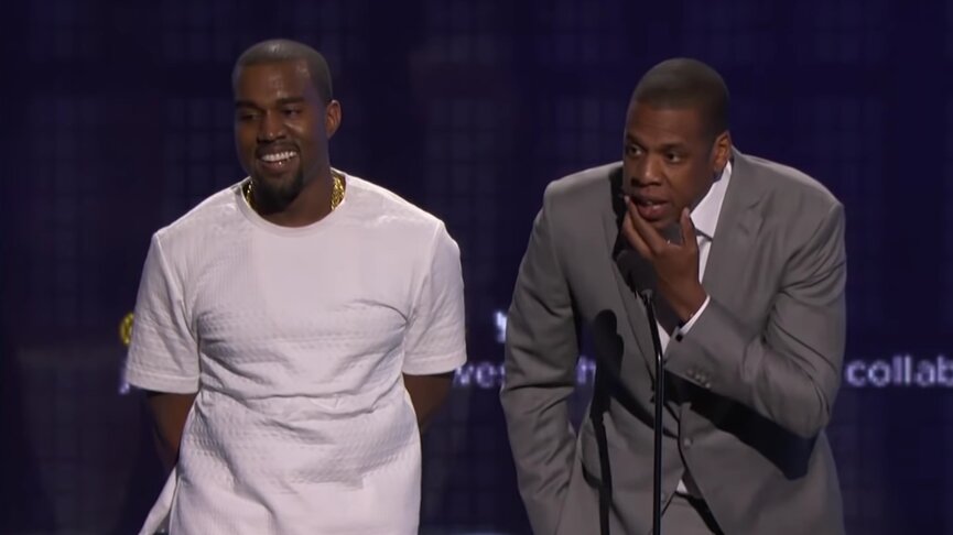 Канье Уэст и Джей-Зи
Кадр из видео «Best BET Awards Speeches Ever»