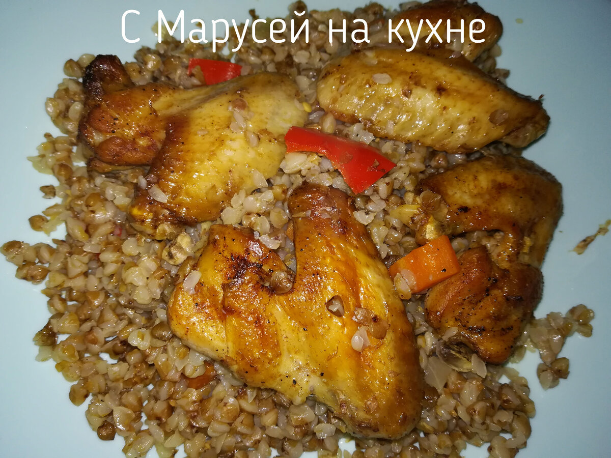 Курица с гречкой в духовке