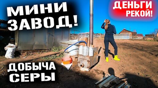 ЗАВЁЛ СВОЙ МИНИ ЗАВОД В ТАЙГЕ И ДЕНЬГИ РЕКОЙ! ДОБЫВАЕМ СЕРУ ЖЕВАТЕЛЬНУЮ!