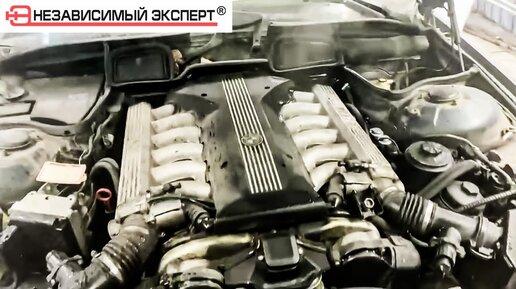 BMW v12 на стенде. Сколько сил осталось за 30 лет!