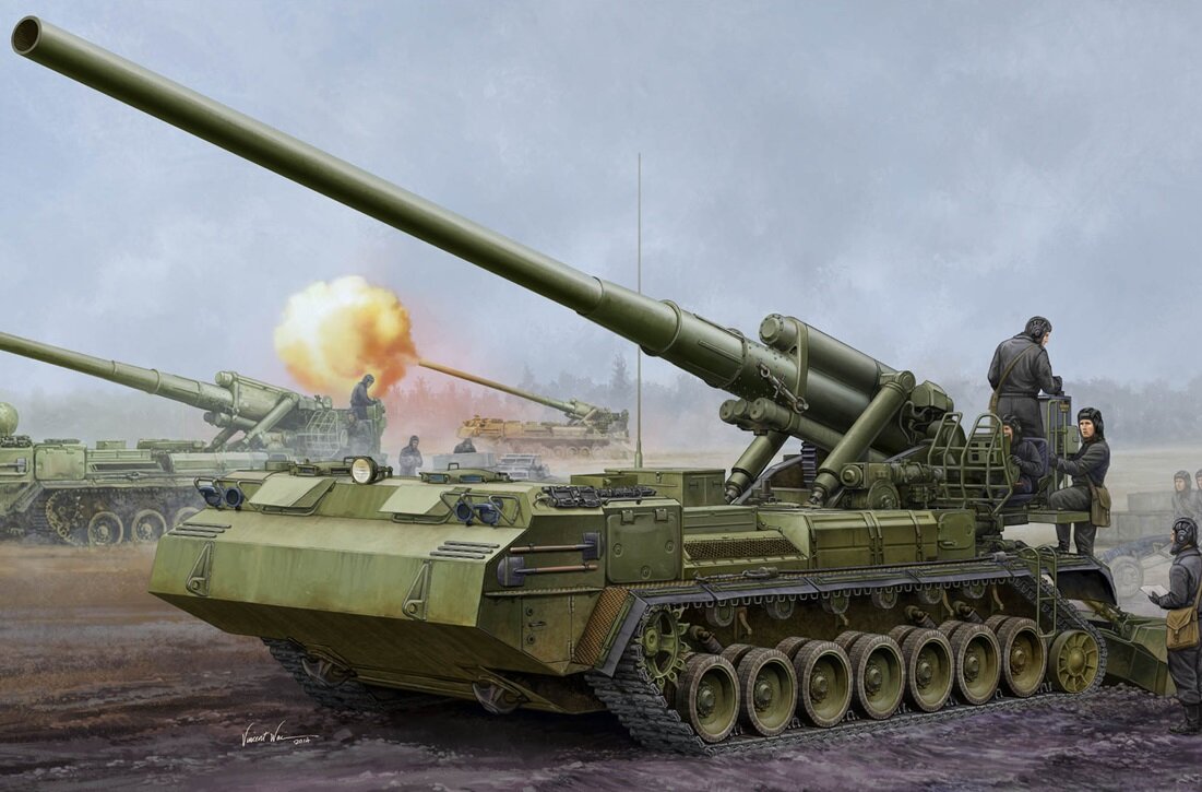 203-милимметровая самоходная пушка 2С7 "Пион"